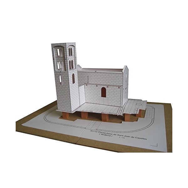 Keranova 30112 bâtiments historiques Sant Joan de Caselles Andorre Modèle 3D Puzzle