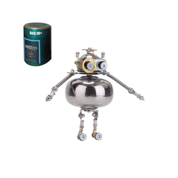 Amecon Puzzle 3D en métal - Kit robot pour adultes - 105 pièces - Culture interstellaire - Puzzle mécanique - Modèle de monta