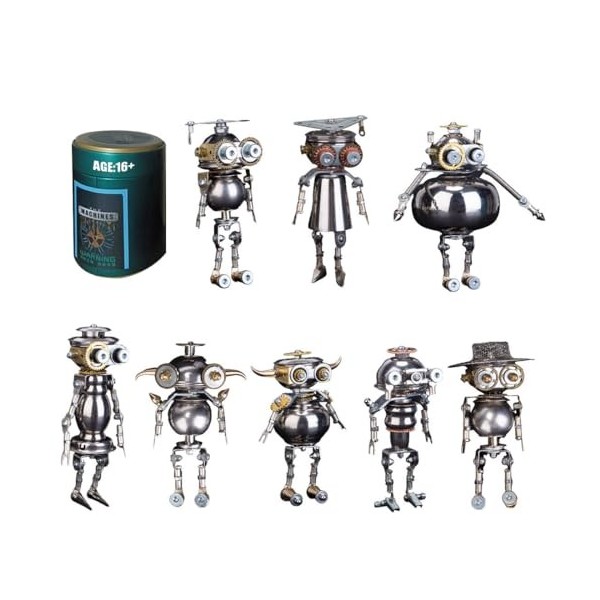 Amecon Puzzle 3D en métal - Kit robot pour adultes - 105 pièces - Culture interstellaire - Puzzle mécanique - Modèle de monta