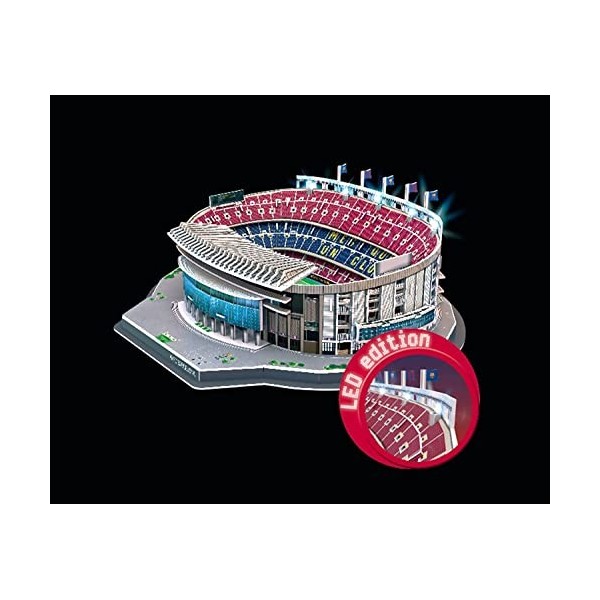 Puzzles 3D,Modèle de terrain de football,Modèle de jouet de construction bricolage Puzzle 3D Fans de football Cadeau commémor