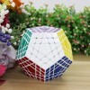 FunnyGoo Shengshou 5x5 12 Surface Gigaminx megaminx Magic Cube + Un Cube Présentoir Blanc 