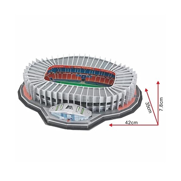 FMO 3D Puzzles Modèle de Stade, Santiago Bernabéu Stadium, Adulte Jouets Cadeau, 11,6 × 11,9 × 3,2 Pouces