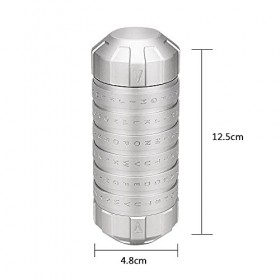 HUIOP Cryptex Code Lock Saint Valentin Délicat Intéressant Romque Cadeaux danniversaire Argent