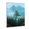 Puzzle 1500 Pièces pour Adultes，Fantasy Tree Landscape Waterfall，Puzzle en Bois，Puzzles Classiques Enfant Puzzle Puzzles Stim