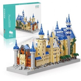 YAXRO Ensemble De Blocs De Construction Modulaires du Château De Neuschwanstein,3948 Pièces Blocs De Construction Modèle Dar