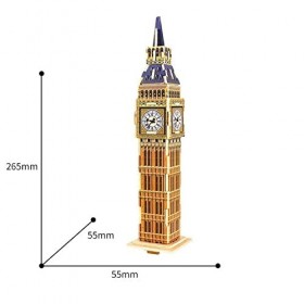 Hands Craft DIY MJ204 Puzzle en bois moderne Big Ben Kit complet de loisirs créatifs