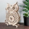 Horloge hibou 3D Puzzles en bois Artisanat Casse-tête Kits de bricolage Kit de construction en bois Kit de construction de ma