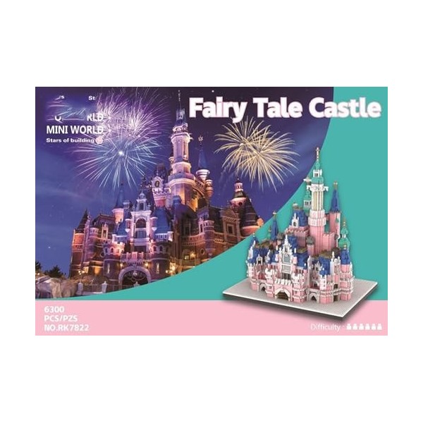 YAXRO Micro Disney Castle Series - Ensemble De Construction De 6300 Pièces Modèle Darchitecture pour Enfants - Cadeau pour A