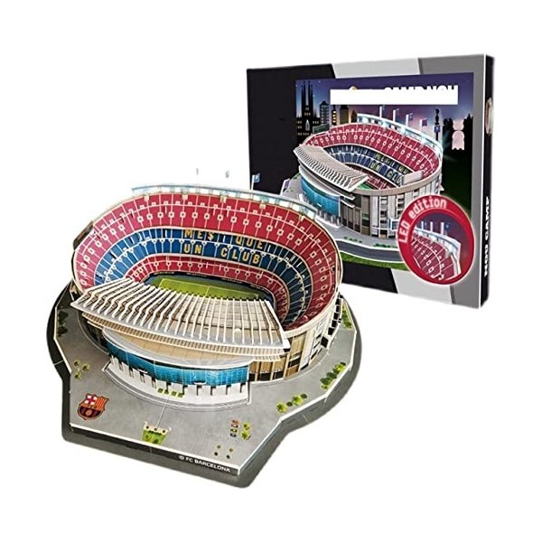 Puzzles 3D,Modèle de terrain de football,Modèle de jouet de construction bricolage Puzzle 3D Fans de football Cadeau commémor