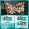 UGEARS Kit de Course à Billes en Bois - Cadeau de fête des pères Puzzle 3D Palan à Billes en Bois avec mécanisme de Levage à 