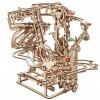 UGEARS Puzzle 3D Marble Run Chain - Cadeau de fête des pères Puzzles en Bois 3D créatifs pour Adultes avec Moteur à élastique