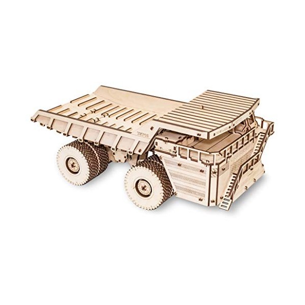 EWA Eco-Wood-Art- Сamion Camion 75710-Puzzle 3D mécanique en Bois-Casse tête Adulte et Adolescent-Assemblage sans Colle-453 p