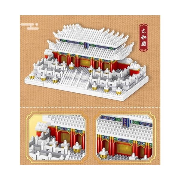 Snow Palace modèle darchitecture chinoise Micro Mini briques 5200 + PCS Micro modèle assemblage blocs de construction constr