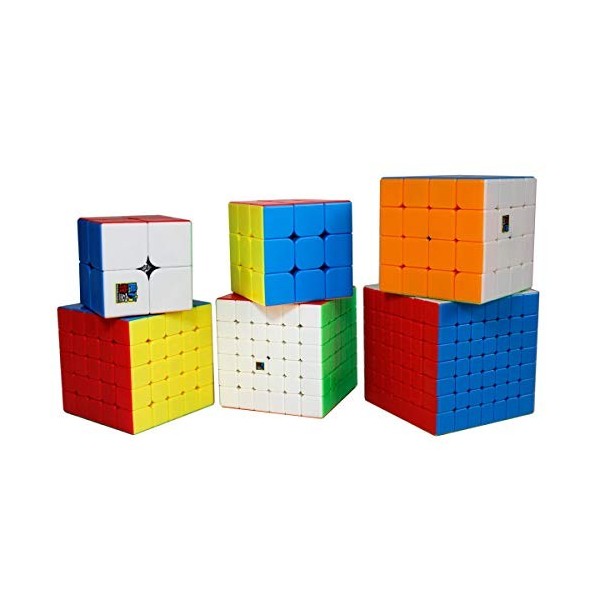 FunnyGoo MoYu MoFangJiaoShi Cubing Classroom MFJS Ensemble Cadeau Speed Cube Bundle 2x2 3x3 4x4 5x5 6x6 7x7 Magic Cube Cubing