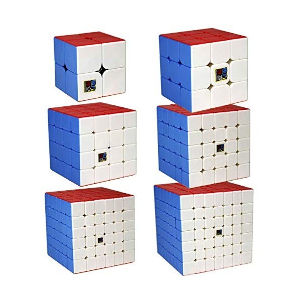 FunnyGoo MoYu MoFangJiaoShi Cubing Classroom MFJS Ensemble Cadeau Speed Cube Bundle 2x2 3x3 4x4 5x5 6x6 7x7 Magic Cube Cubing