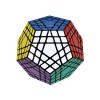 SDFK Dodécaèdre Vitesse Cube Noir Autocollant, Megaminx Magic Cube 3D Puzzle Cube Casse-Tête Puzzles Jouets,5 * 5 Cube