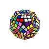 SDFK Dodécaèdre Vitesse Cube Noir Autocollant, Megaminx Magic Cube 3D Puzzle Cube Casse-Tête Puzzles Jouets,5 * 5 Cube