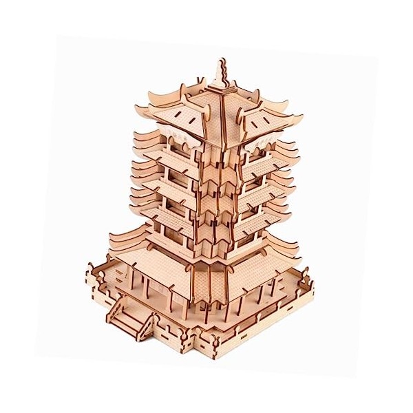 ERINGOGO énigmes Jouets pour Enfants Bricolage Puzzles en Bois pour Enfants Puzzle 3D Jouets Casse-tête en Bois Bambou