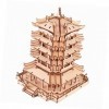 ERINGOGO énigmes Jouets pour Enfants Bricolage Puzzles en Bois pour Enfants Puzzle 3D Jouets Casse-tête en Bois Bambou