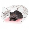 EWA Eco-Wood-Art, Cats White House+Pink Fur 