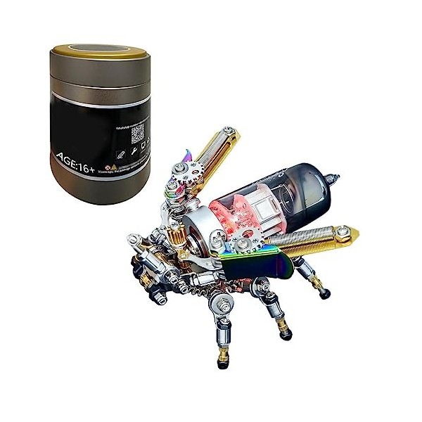 JoyMate Puzzle 3D en métal pour adulte - Petit dragon 3D - Jouet Steampunk - Décoration - Cadeau pour lui, homme et papa