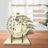 KaAfaL Puzzles 3D - Kit de modèle en Bois Calendrier perpétuel créatif - Cadeau for garçons Filles Adultes Lors de la fête de