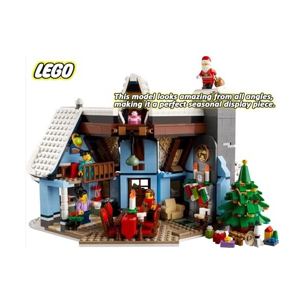 LEGO Icons 10293 Collection Village dhiver du Père Noël 1445 pièces