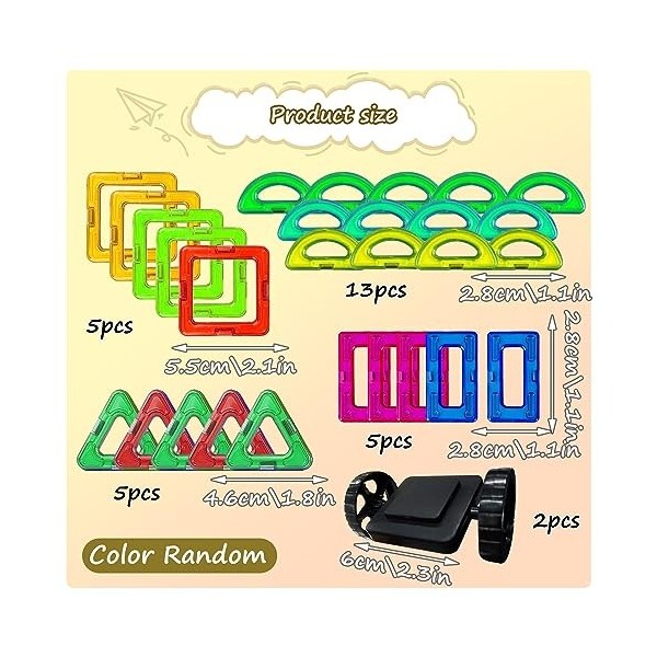 SPHERETRON 28 pièces Bloc de Construction magnétique,Blocs magnétiques avec,Jouets magnétiques pour Enfants,Blocs de Construc