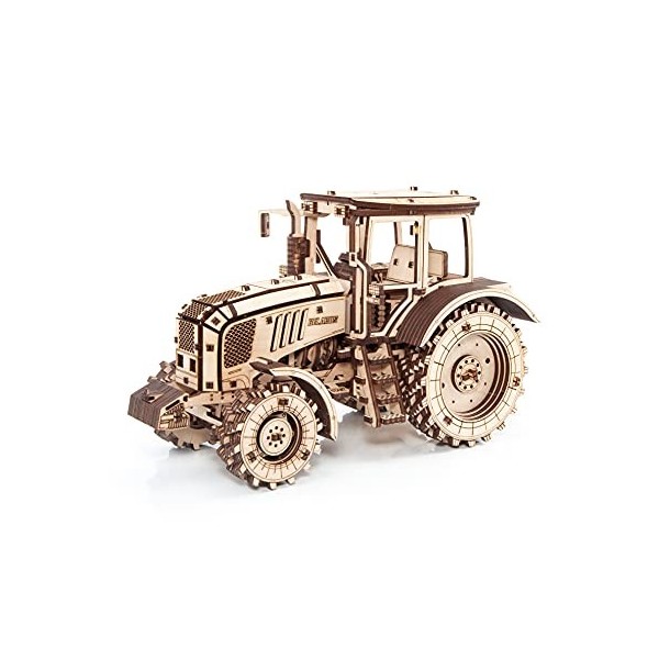 EWA Eco-Wood-Art - Tractor BELARUS-2022 - Puzzle 3D mécanique en Bois - Casse-tête pour Adolescents et Adultes -à Monter soi-