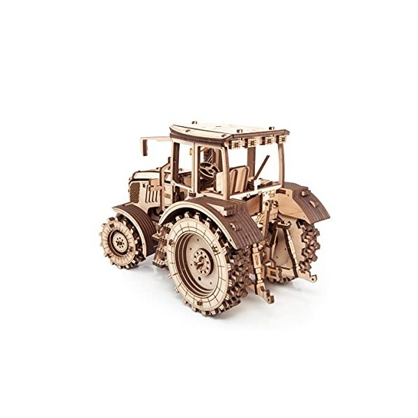 EWA Eco-Wood-Art - Tractor BELARUS-2022 - Puzzle 3D mécanique en Bois - Casse-tête pour Adolescents et Adultes -à Monter soi-