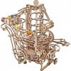 UGEARS Marble Run Spiral Hoist - Quatrième piste de marbre en bois Kit de modèle de puzzle 3D avec billes de verre colorées -