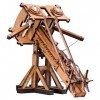 YAQUMW Mini Baliste Romaine Lanceur de Missiles Europe Chariot de Siège Médiéval en Bois DIY 3D Puzzles Modèle Kits Projets S