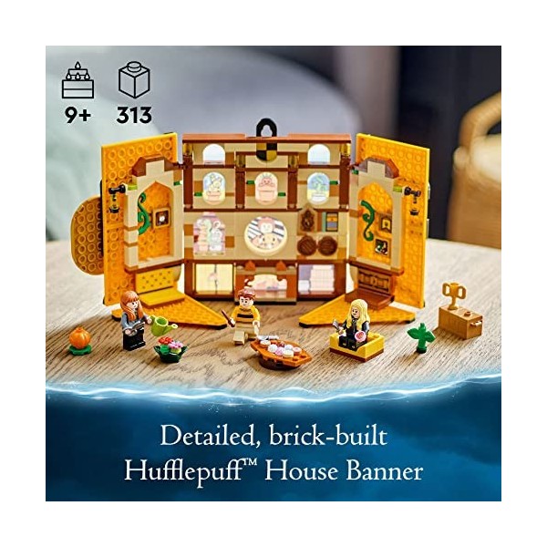 LEGO Harry Potter Bannière de Maison Poufsouffle 76412 Château de Poudlard Salle Commune Décoration Murale Ensemble de Constr