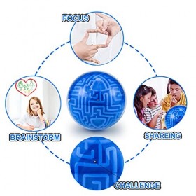 Hymaz Hard Challenges 3D Puzzles - Mémoire Gravity Ball Maze Séquentielle Cerveau Teaser Puzzles Cadeaux pour Enfants Adultes