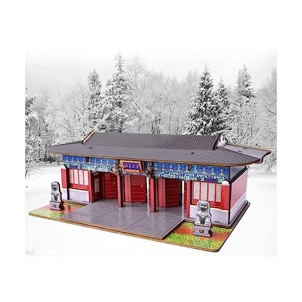 ADovz Puzzle 3D 68 pièces, modèle Architectural Intelligent, décoration Parfaite, Cadeau – Jeux de Puzzle découpés au Laser, 