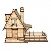 StonKraft Puzzle 3D Maison en bois Décoration de la maison Jouet de construction Kit de modélisation Projet scolaire Facile à