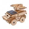 Allessimo Puzzle Solaire 3D - Kit de modèle de véhicule Radar 64 pièces , Assemblage de Bricolage à énergie Solaire - Adulte