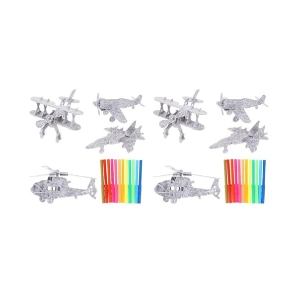 Gadpiparty 12 Pièces Puzzle Stéréo 3D Puzzle De Graffitis en Papier Construire Un Puzzle 3D Jouets Éducatifs Artisanat De Pei