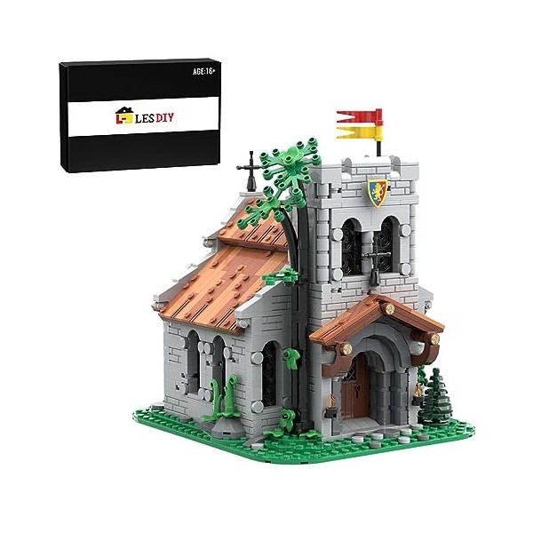 ENDOT Kit de construction médiéval, compatible avec larchitecture Lego, cadeaux éducatifs pour adultes et enfants, 1747 pièc