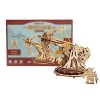 Puzzles en Bois 3D Kits de modèles mécaniques de catapulte créative Modèle Cadeau Puzzles 3D Pièces mécaniques semboîtent Pa