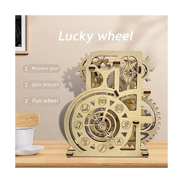 KaAfaL Puzzle 3D - Puzzle Lucky Wheel - Modèle mécanique Jeux de Casse-tête Superbes Cadeaux for Adultes et Adolescents Puzzl