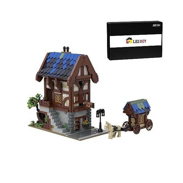 ENDOT Kit de construction médiéval, compatible avec larchitecture Lego, cadeaux éducatifs pour adultes et enfants, 1747 pièc