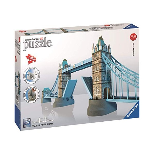 Ravensburger - Puzzle 3D Building - Tower Bridge - A partir de 10 ans - 216 pièces numérotées à assembler sans colle - Access