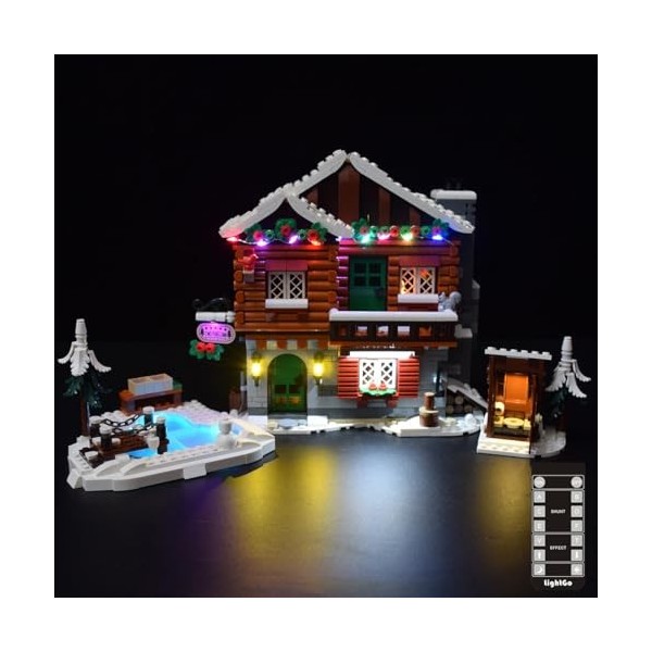 THEGO Kit déclairage LED modifié pour Lego 10325 House - Modèle Lego non inclus - Version télécommandée