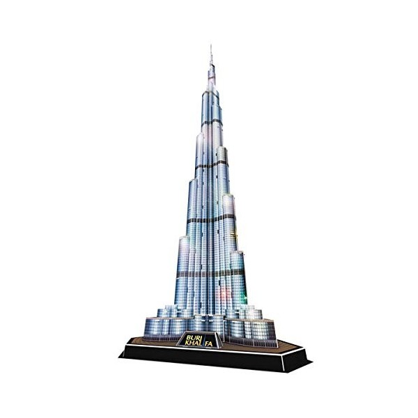 3D Puzzle Burj Khalifa LED Dubai Cubic Fun Licht Light Khalifa Tower