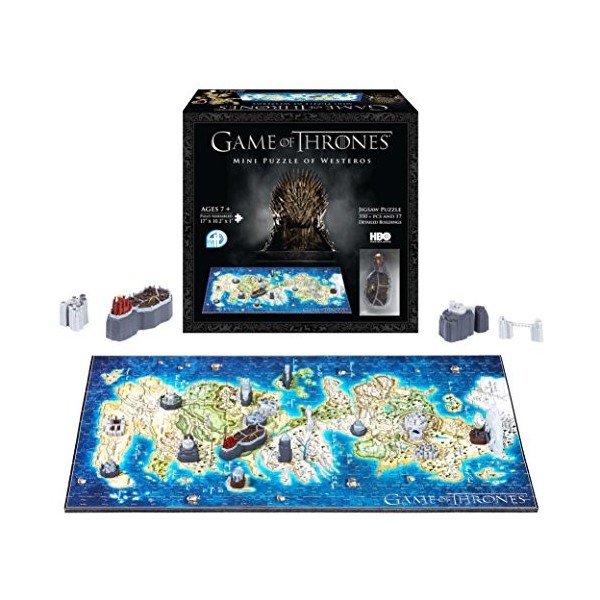 4D Cityscape- Game of Thrones/Mini Westeros Puzzle 3D, 51001, Standard