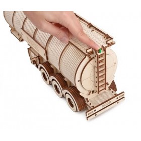 EWA Eco-Wood-Art Tank Trailer for Road King EWA Puzzle en bois écologique 3D pour adolescents et adultes-REMBOURSEUR Kit de b