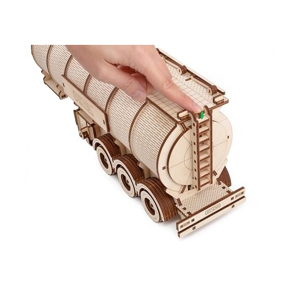 EWA Eco-Wood-Art Tank Trailer for Road King EWA Puzzle en bois écologique 3D pour adolescents et adultes-REMBOURSEUR Kit de b