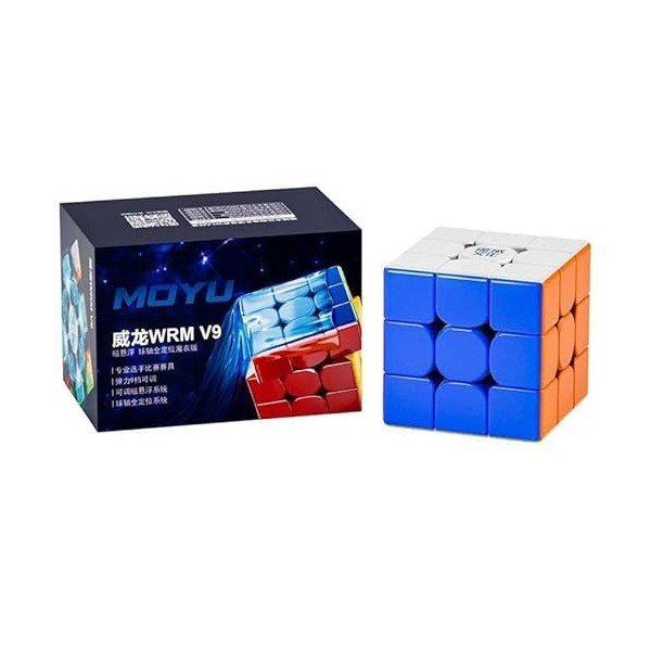 Oostifun OJIN MoYu WEILONG WRM V9 M Suspension magnétique et axe à Billes Version 3x3 m Cube Lisse Puzzle Double système de r