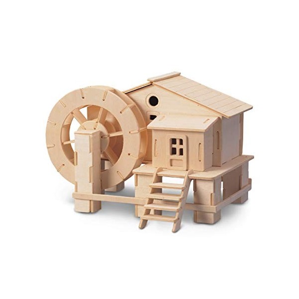 Puzzled Water Mill 3D Jigsaw Woodcraft Kit Wooden Puzzle by Puzzled